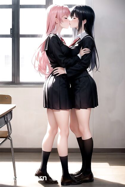 in Long Hair and Covered Shoes Nails steamy Hentai Images