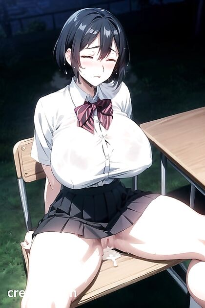 Thick-Thighed Beauty with Black Hair in Explicit Hentai Images
