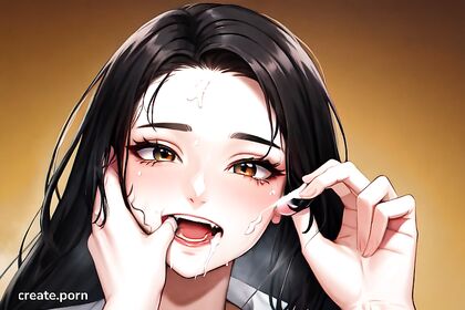 Mature Black-Haired Beauty Shows Off Her Busty Charms in Seductive Hentai AI Picture