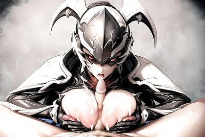 Garuda from Warframe Opens Wide for  Hentai Blowjob Picture