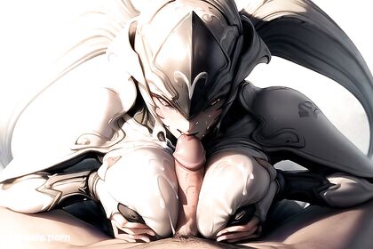 Garuda from Warframe GetsMind-Blowing TitFuck in Wide-Mouthed Hentai Image