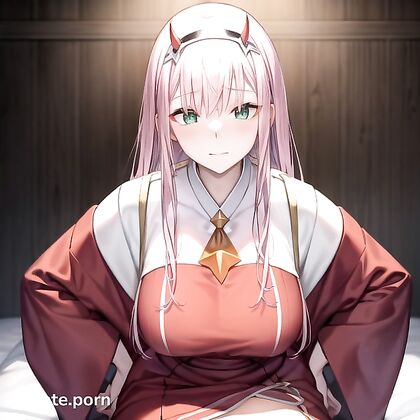 Zero Two from Darling in the FranXX Enjoying Explicit Japanese Hentai Picture