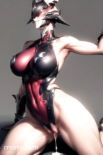 Garuda from Warframe Bound in Yoga Poses for  Hentai Pleasure