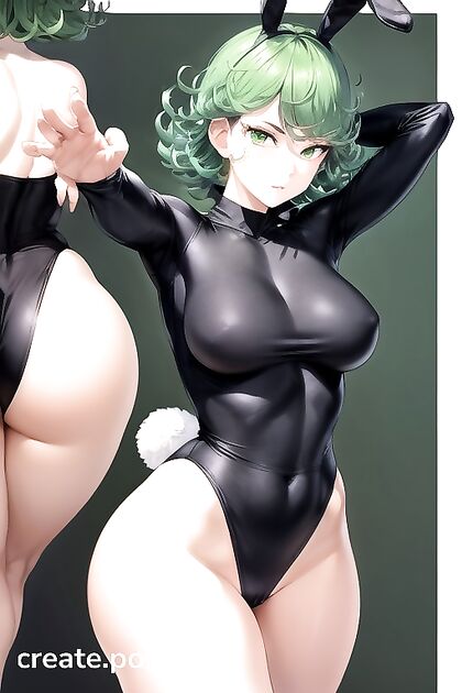 Tatsumaki from One Punch Man Flexes Her Yoga Skills in Front View Hentai Ecstasy