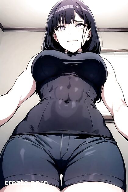 Hinata Hyuuga Gets Her Small Breasts Teased in Bottom-Up Naruto Hentai Picture