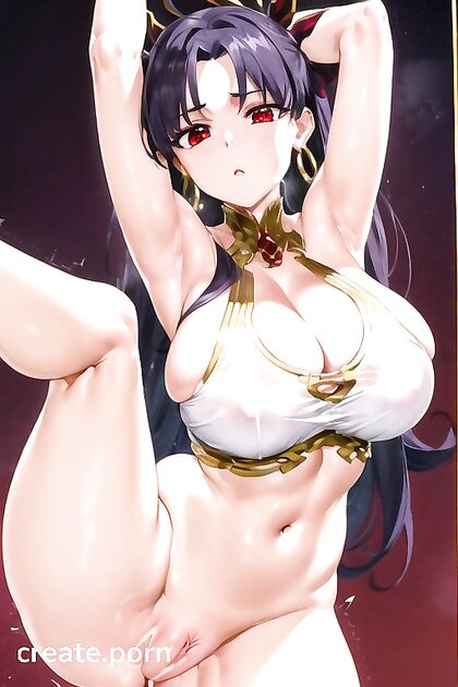 Naked Yoga Ai Hentai Image Turns into Red-Eyed Hentai Pleasure