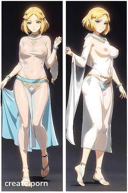 Full Body Topless Front View Hentai AI Picture