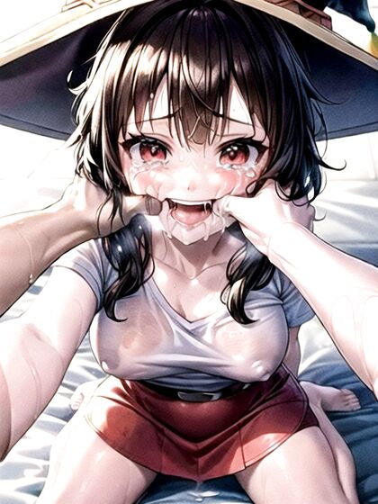 Sweaty Teen 18+ in Mini Skirt Reaches  Hentai Climax with Juicy Cumshots
