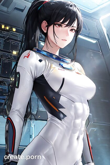 Ultra-Detailed Sci-Fi Hentai with Sultry Black Hair Orgasms