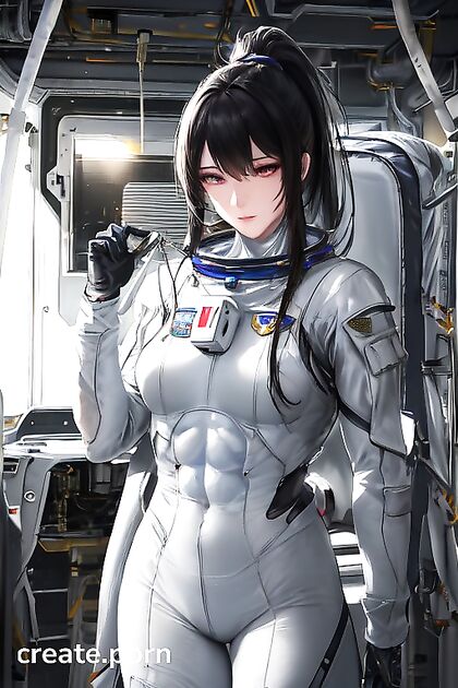 Fit Black-Haired Beauty in Ultra-Detailed Hentai Picture