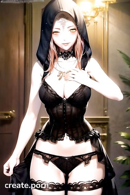 Luscious Lingerie and Exposed Thighs Lead to  Breast Squeezing Hentai Pleasure