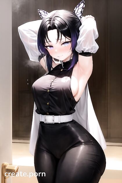 Extremely Large Ass and Expanding Breasts in Camel Toe hentai Picture