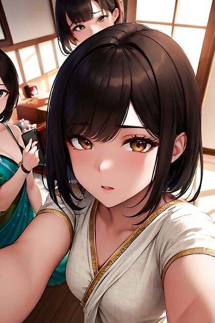 South Asian Couple Takes Sexy selfies in steaming hentai Picture