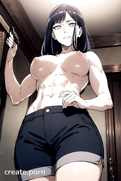 Hinata Hyuuga from Naruto Takes It All in Detailed Bottom-Up Hentai Images
