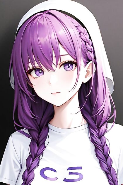 Purple-Skinned Babe with Braids and Big Boobs inSTEAMy Hentai Picture