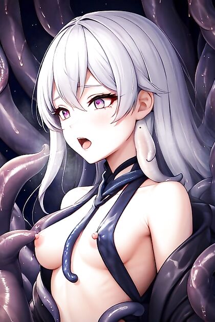 Slime Girl 18+ Gets Intimate in the Dark for Sultry Nighttime hentai Picture
