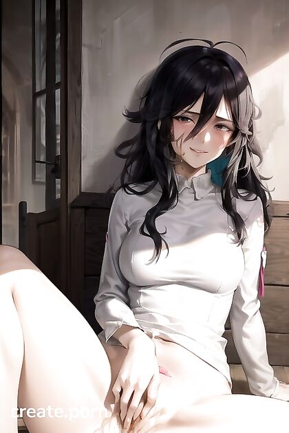 Pieck from Attack on Titan Gets Wild with Messy Hair in Solo Hentai Picture
