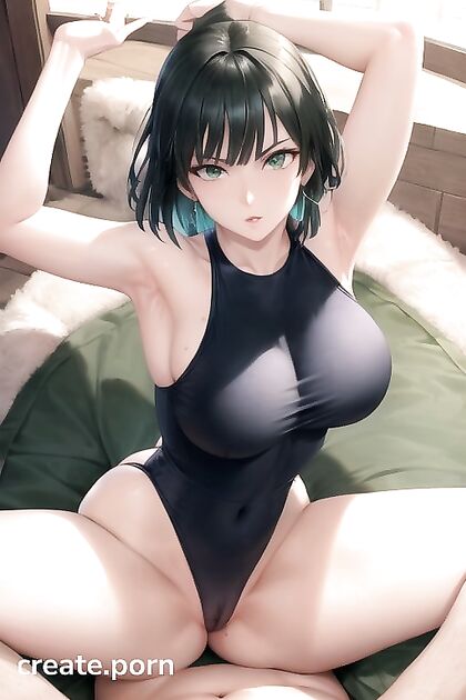 Fubuki from One Punch Man Seduces in Swimsuit with Legs Raised Hentai Delight