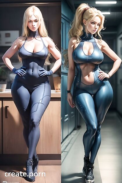 Scandinavian Goddess Shows Off Cleavage During Seductive Yoga Ai Hentai Image