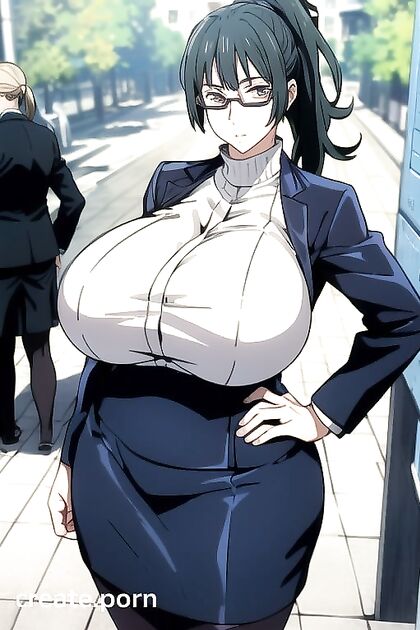 Maki Zenin's Perfect Anatomy in Ponytail Perfection Hentai Images