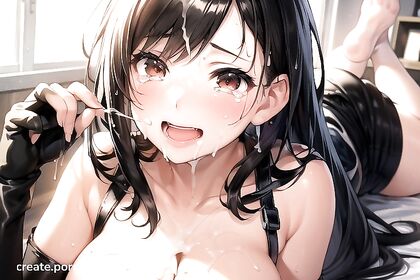 Tifa Lockhart from Final Fantasy Cries Happily During Steamy Anime Moments