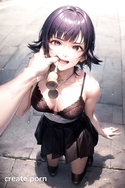 Sui Feng from Bleach Bound Arms Behind Her Back in Full-Body Hentai Ecstasy