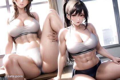 Yoga Girl 18+ with Ponytail Enchants Medieval Fantasy Hentai Images
