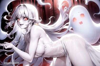 Muscular Ghost Girl 18+ with Multiple Asses in steamy Hentai Picture