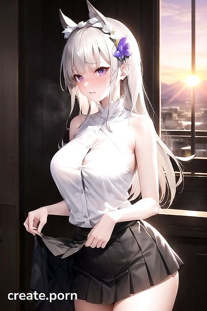 18-Year-Old Sunset Enjoying  bedroom Picture in Hentai AIPorn