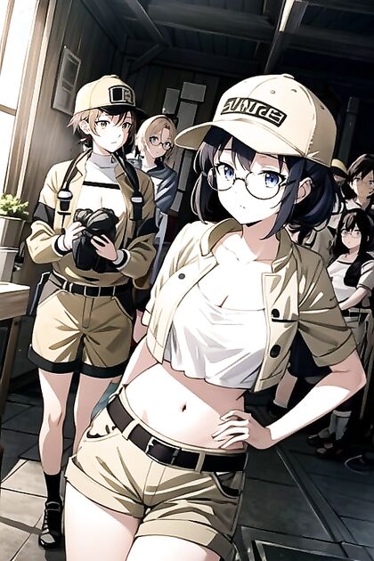 Massive Breasts and Short Jacket in Steamy Hentai Picture