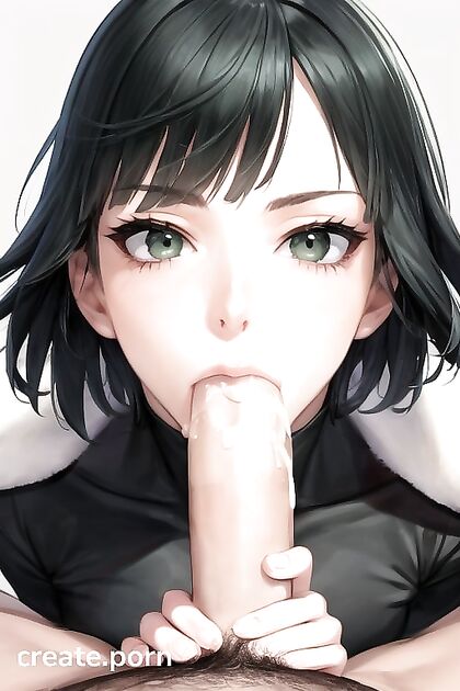 Fubuki from One Punch Man Gives an  Blowjob in Hentai AI Picture