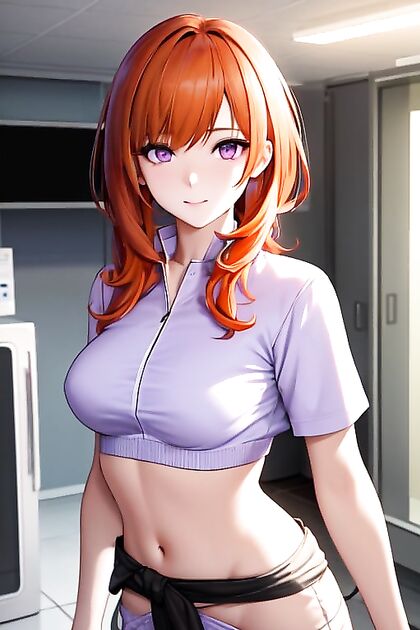 Hospital Waist Shot Staring at You for  Hentai Pleasure