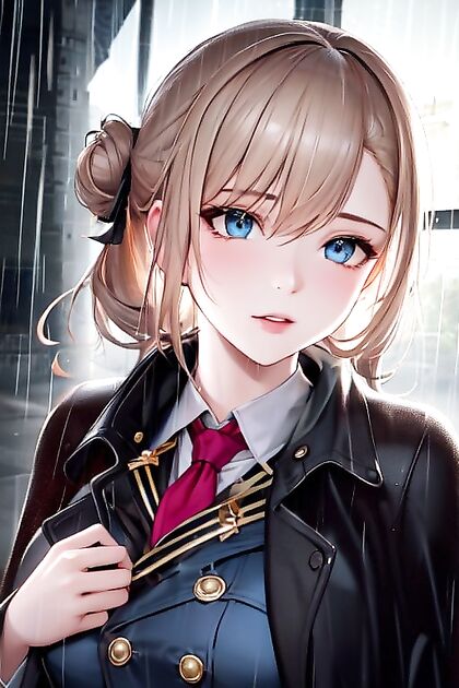 Superhero in Trench Coat Delivers  Solo Hentai Picture
