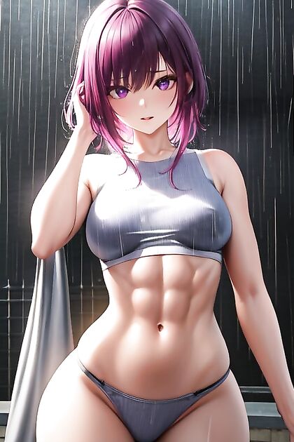 Rainy Day Round-Ass Bliss with Afro hentai Characters