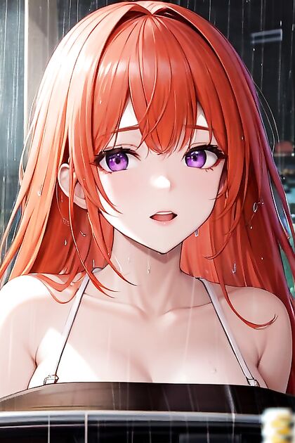Ginger with Purple Eyes Takes on the Casino in steamy Hentai Picture