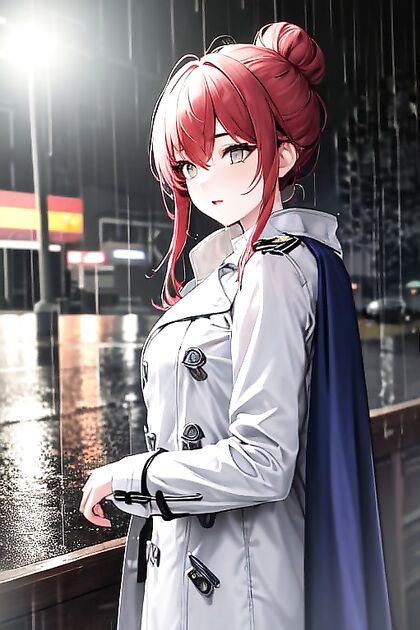 18-Year-Old Raining with Perfect Hair Bun Takes On Explosive Hentai Picture