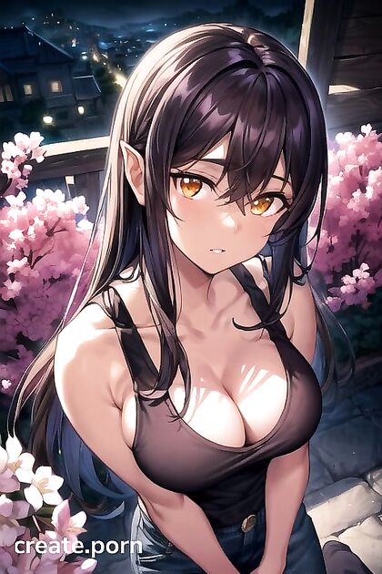 Demon Girl 18+ with Purple Hair Dominates in Top-Down Hentai Picture