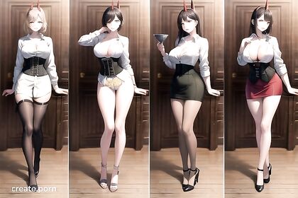 Ultra-Detailed Corset and Stockings Fantasy in Seductive Hentai Picture