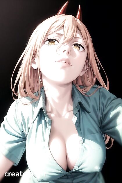 Unbuttoned Office Shirt Reveals All in Steamy Bottom-Up Hentai Image