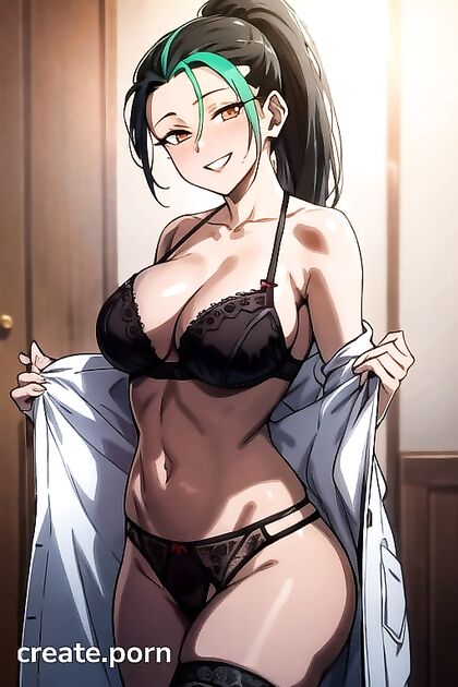 Sunburned Beauty Shows Off LINGERIE in Naughty EXHIBITIONISM Hentai Fun