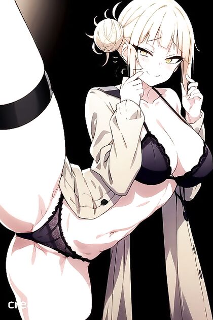 Detailed Front View of Toga Himiko from My Hero Academia in Seductive Hentai Picture