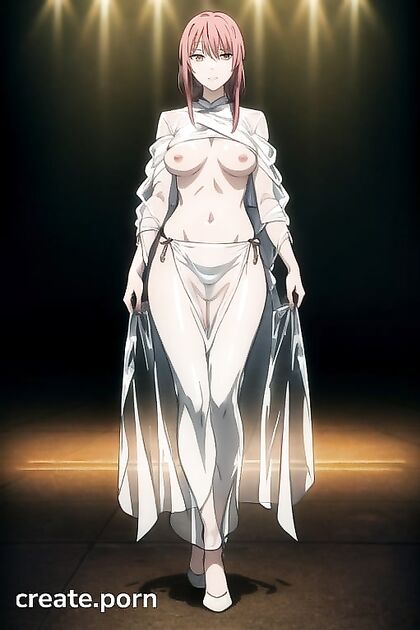 Makima from Chainsaw Man Bares All in Topless Hentai Images