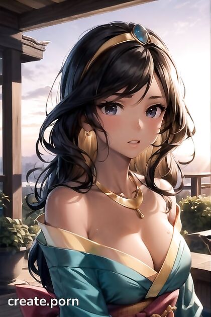 Necklace and Diadem Adornments Enhance Gazebo hentai Pleasures
