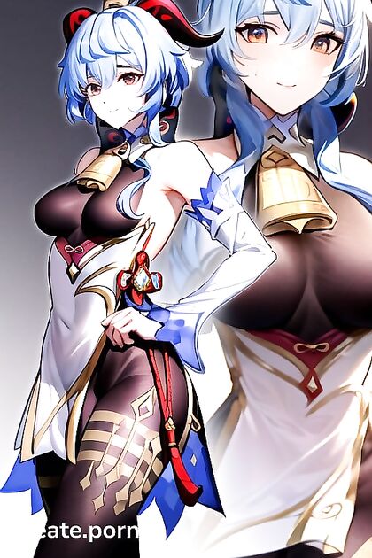 Topless and Naked Standing Hentai Images