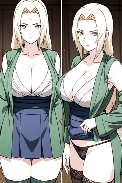 Seductive in Nylon Stockings and Skirt for Steamy Hentai Pleasure