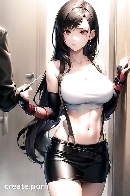 Tifa Lockhart from Final Fantasy Turned Trans in Steamy Hentai Picture