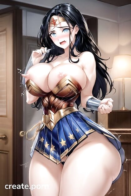 Wonder Woman's Transparent Temptation – Erotic Teacher Adventures in Hentai AI Porn