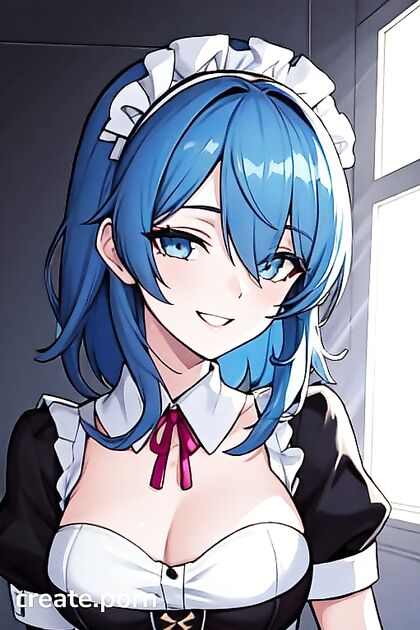 Rem from Re –Zero Enjoying Happy Moments with Thick Lines in hentai AI Picture