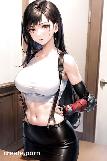 Tifa Lockhart from Final Fantasy Transforms into a Sensual TransGirl 18+ Hentai Experience