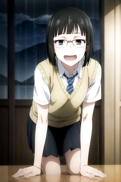 Sasaki from Jujutsu Kaisen Gets Soaked and Sexy in Rainy hentai Picture